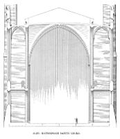 Albi, Cathedrale Ste Cecile, Porche (dessin)
